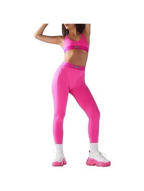Savage x fenty Line Up High Waisted Pocket Leggings NWT 2XL Pink Highlighter